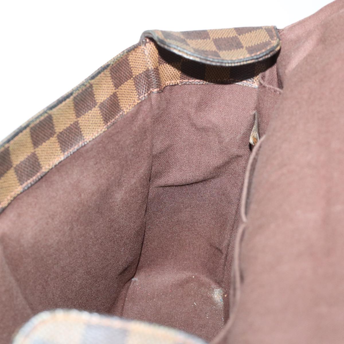 LOUIS VUITTON Damier Ebene Broadway Shoulder Bag N42270 LV 53586