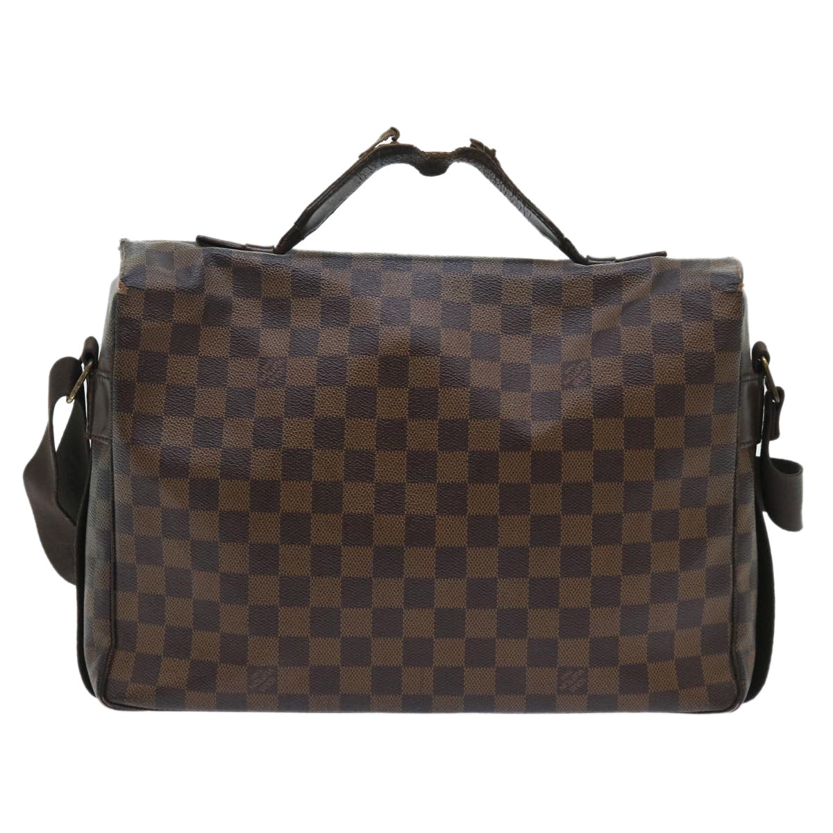 LOUIS VUITTON Damier Ebene Broadway Shoulder Bag N42270 LV 53586