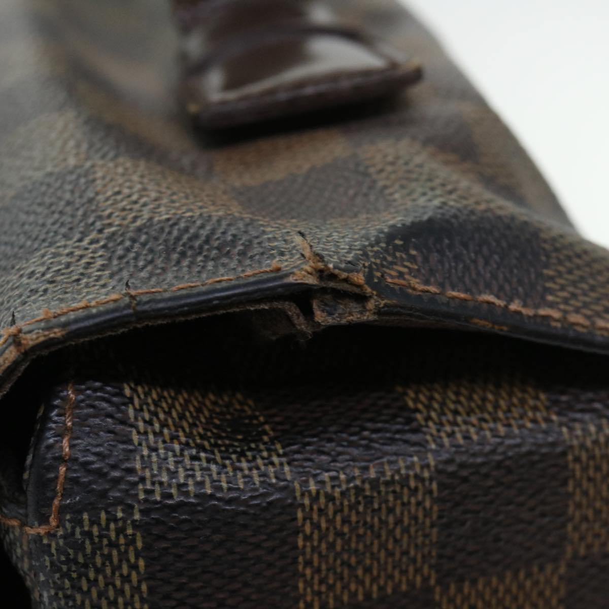 LOUIS VUITTON Damier Ebene Broadway Shoulder Bag N42270 LV 53586