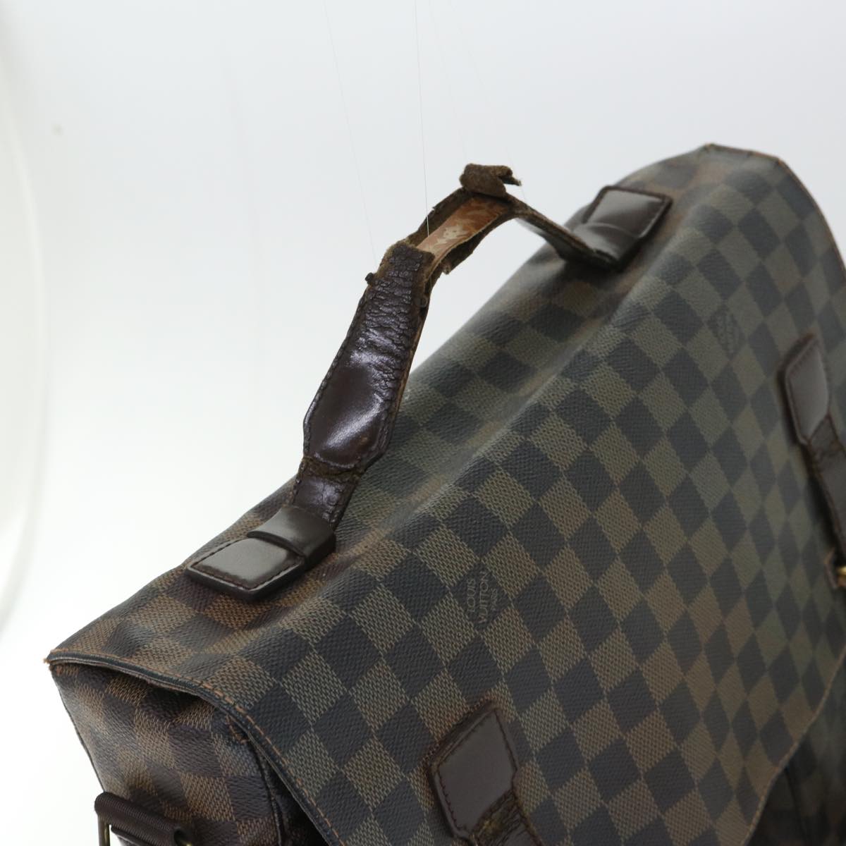 LOUIS VUITTON Damier Ebene Broadway Shoulder Bag N42270 LV 53586