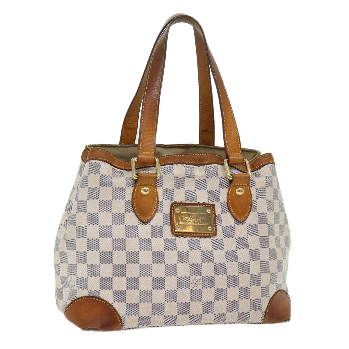 LOUIS VUITTON Damier Azur Hampstead PM Tote Bag N51207 LV 53587