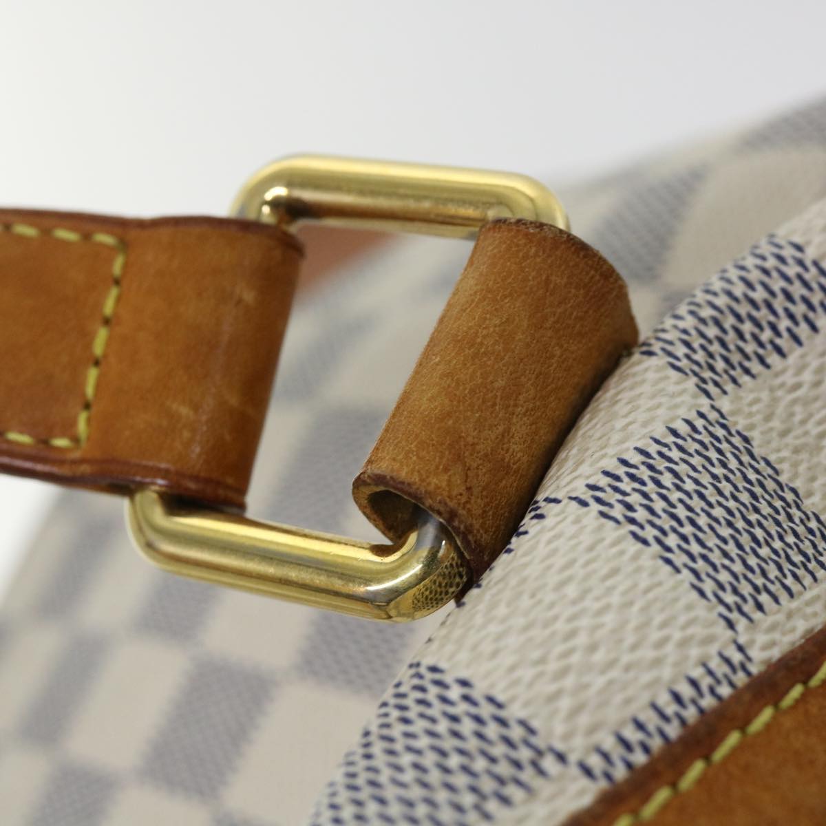 LOUIS VUITTON Damier Azur Hampstead PM Tote Bag N51207 LV 53587