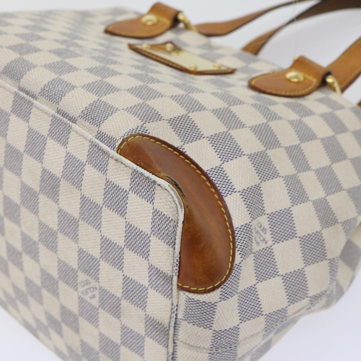 LOUIS VUITTON Damier Azur Hampstead PM Tote Bag N51207 LV 53587