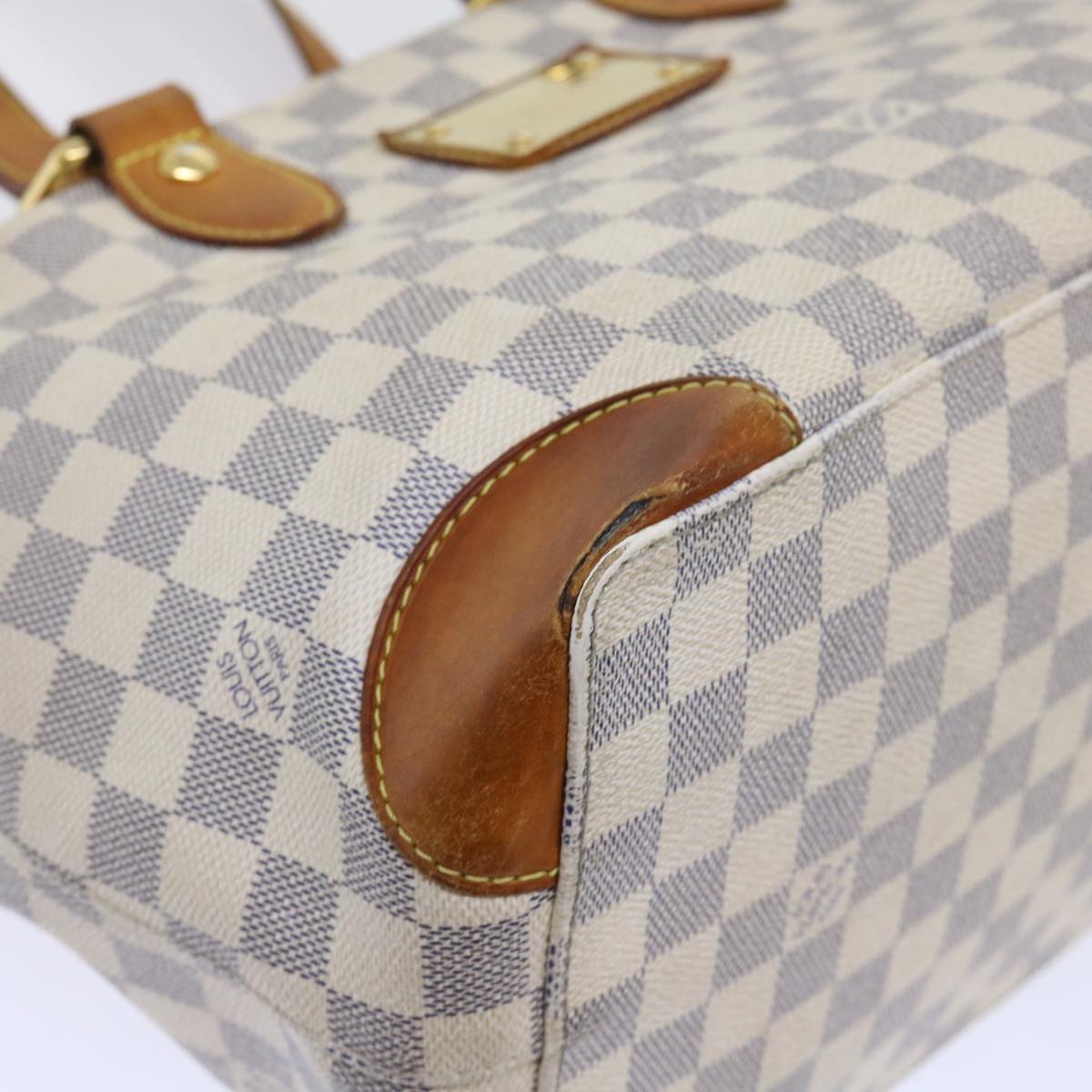 LOUIS VUITTON Damier Azur Hampstead PM Tote Bag N51207 LV 53587