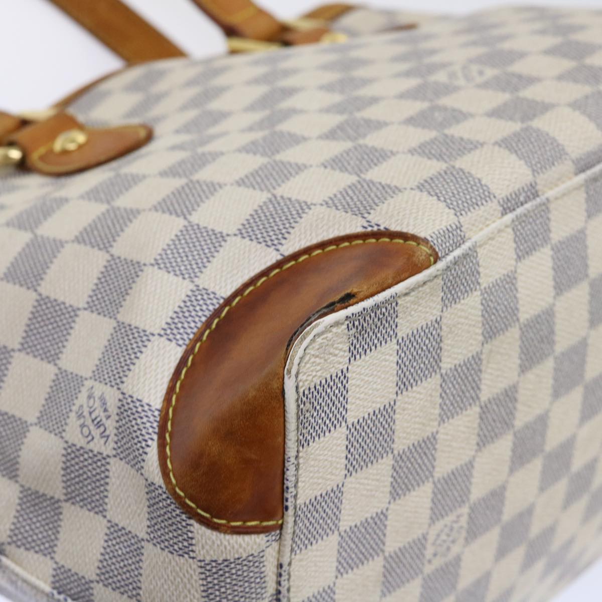 LOUIS VUITTON Damier Azur Hampstead PM Tote Bag N51207 LV 53587
