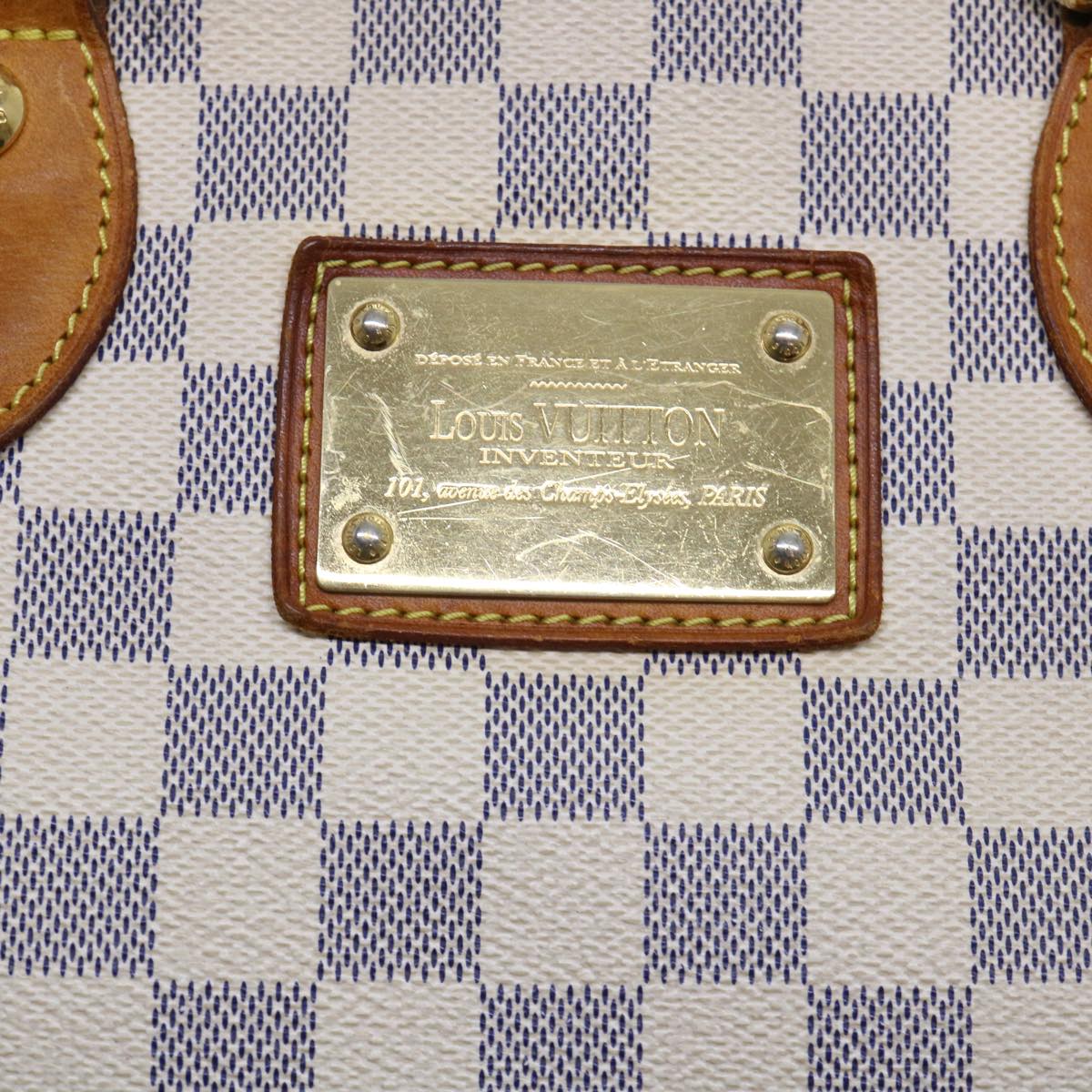 LOUIS VUITTON Damier Azur Hampstead PM Tote Bag N51207 LV 53587