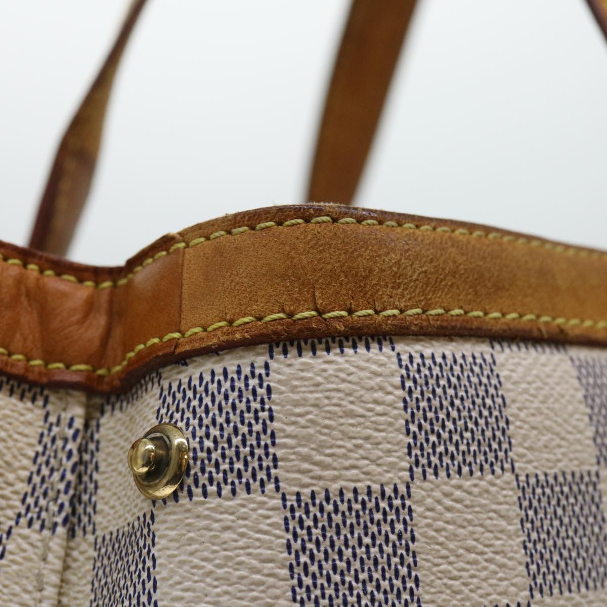 LOUIS VUITTON Damier Azur Hampstead PM Tote Bag N51207 LV 53587