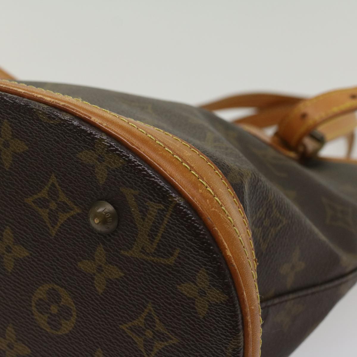 LOUIS VUITTON Monogram Bucket PM Shoulder Bag M42238 LV 53590