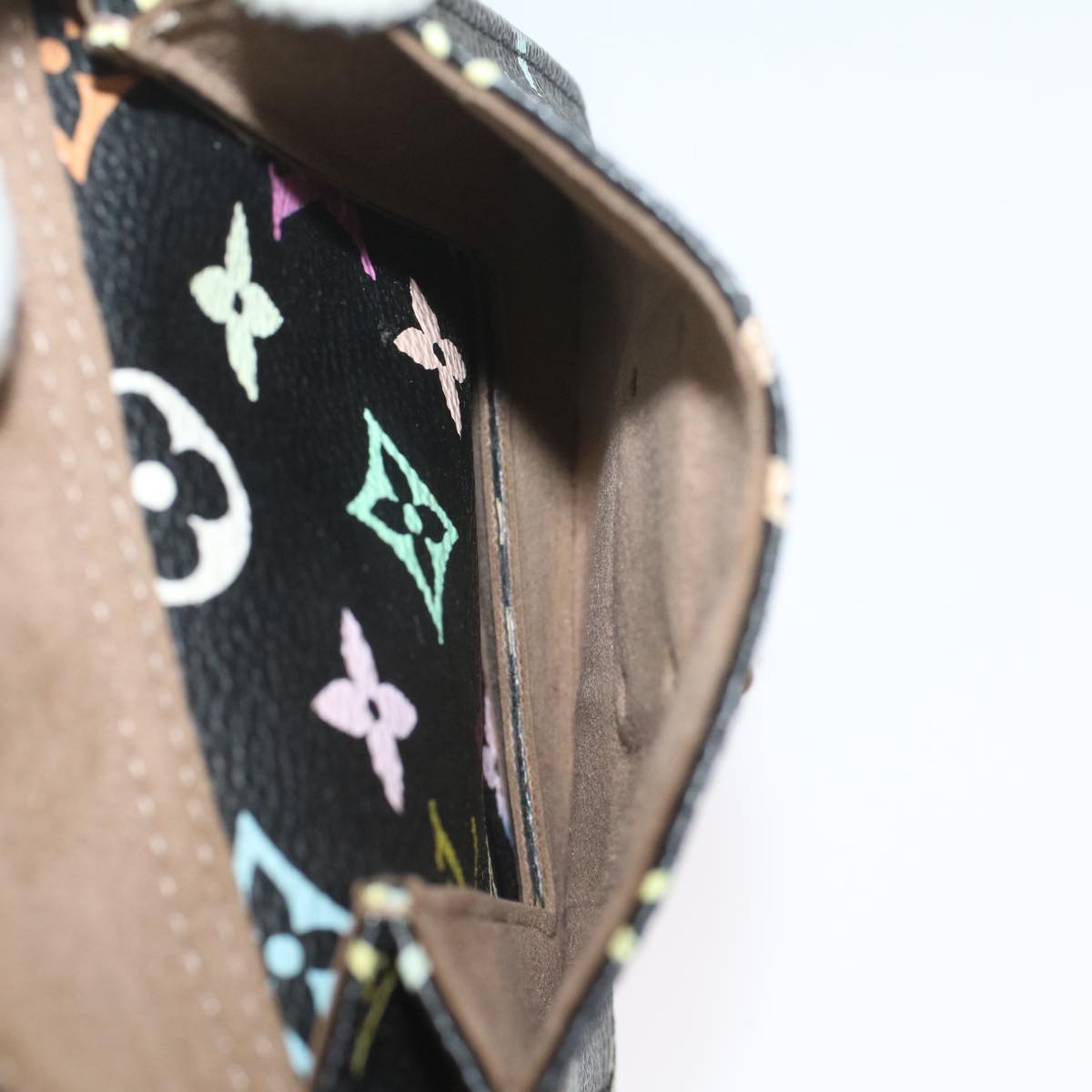 LOUIS VUITTON Monogram Multicolor Speedy 30 Hand Bag Black M92642 LV 53594