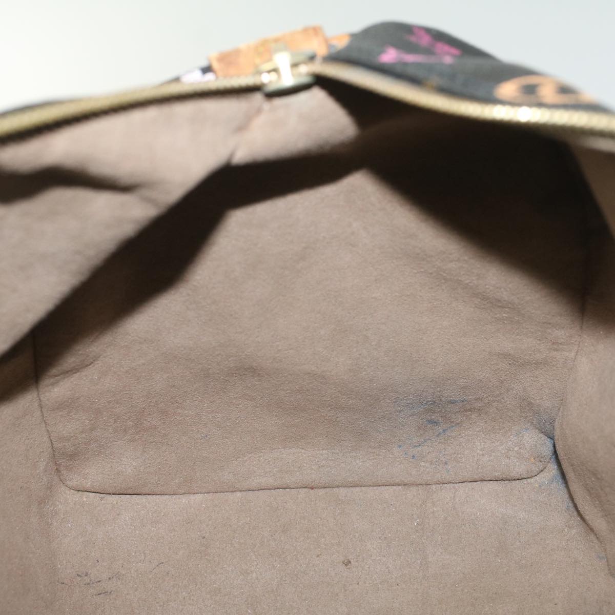 LOUIS VUITTON Monogram Multicolor Speedy 30 Hand Bag Black M92642 LV 53594