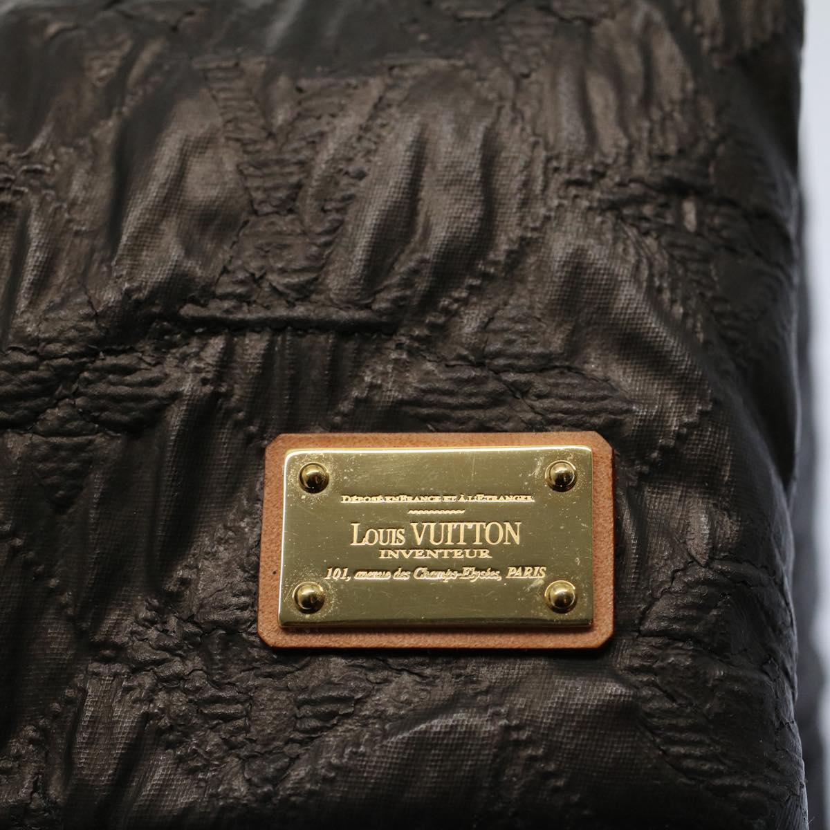 LOUIS VUITTON Monogram Lime Light Clutch PM Clutch Bag Bronze M95723 53636