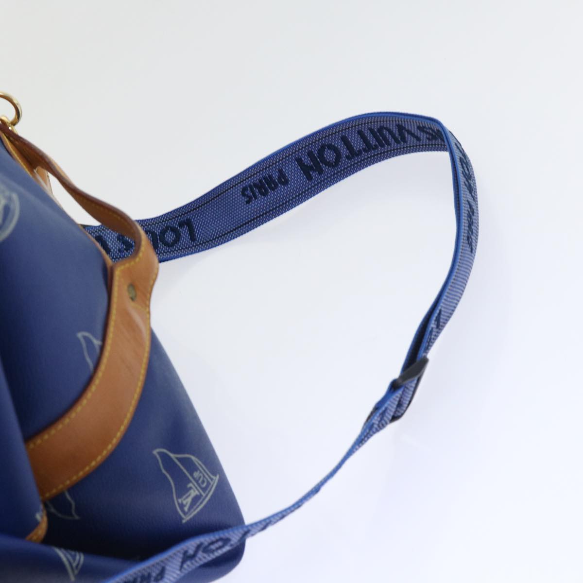 LOUIS VUITTON LV Cup Sac Marine Shoulder Bag PVC Leather Blue A24014 53640
