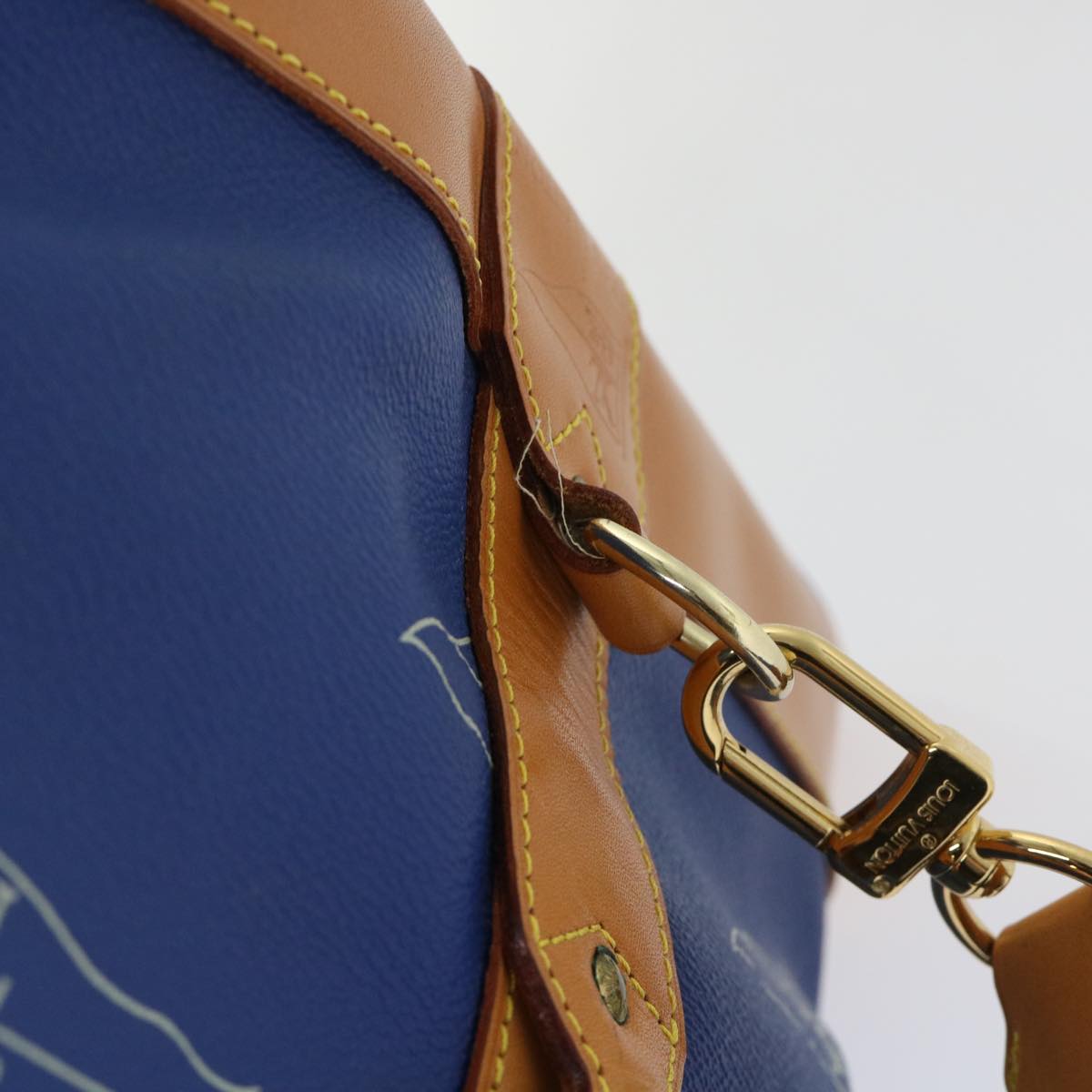 LOUIS VUITTON LV Cup Sac Marine Shoulder Bag PVC Leather Blue A24014 53640