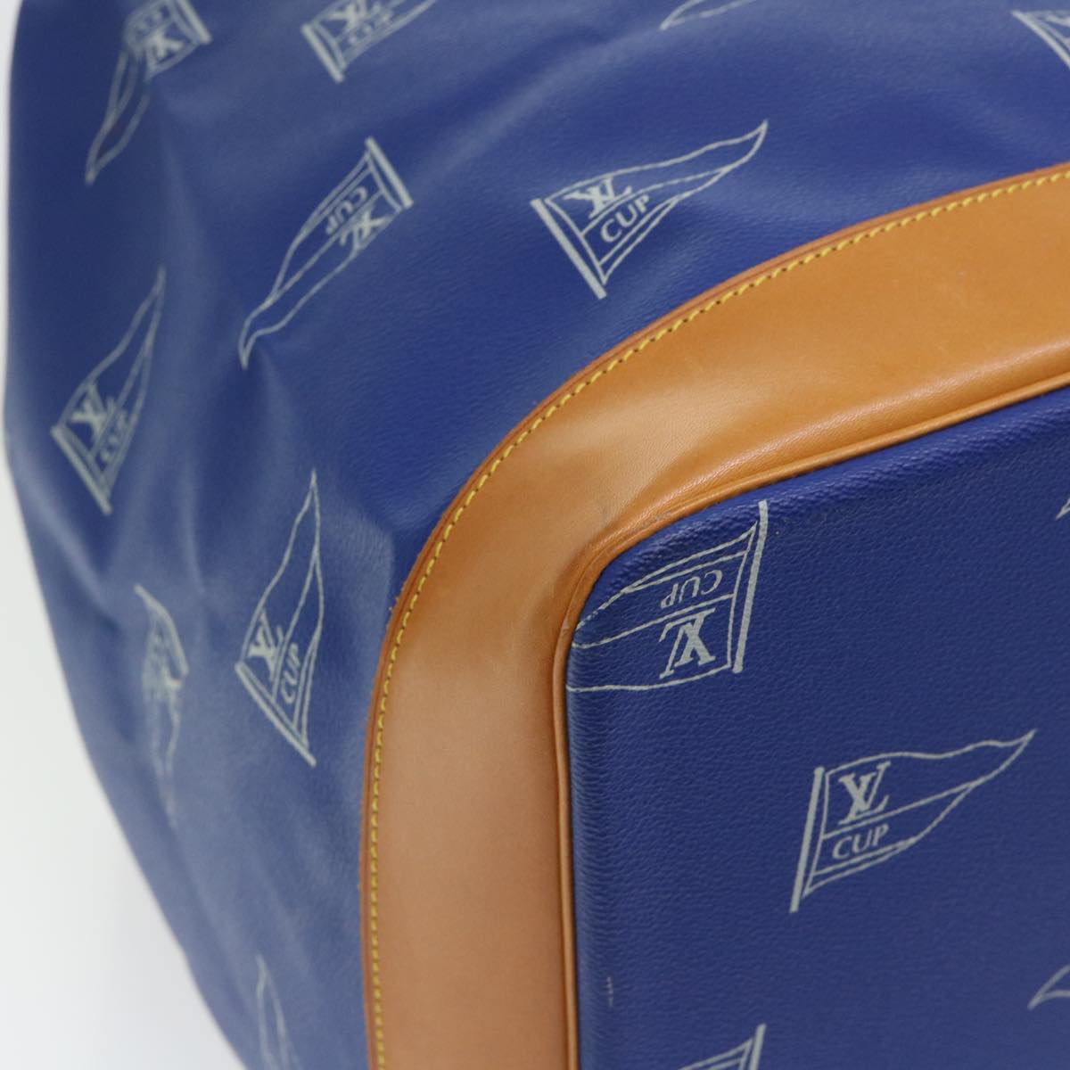 LOUIS VUITTON LV Cup Sac Marine Shoulder Bag PVC Leather Blue A24014 53640