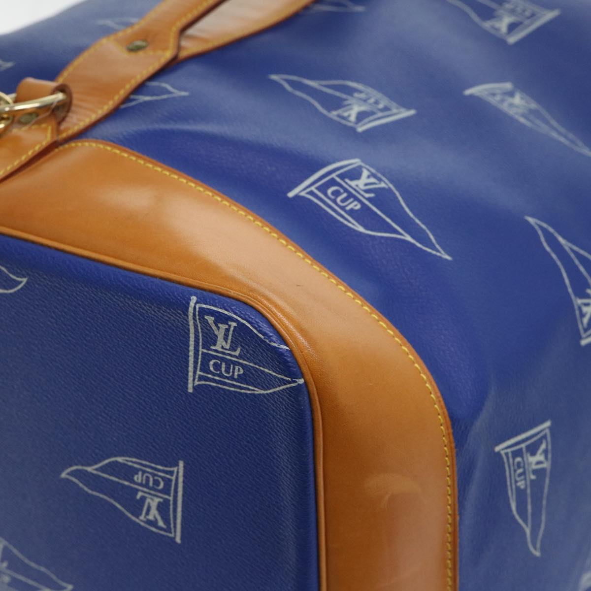 LOUIS VUITTON LV Cup Sac Marine Shoulder Bag PVC Leather Blue A24014 53640