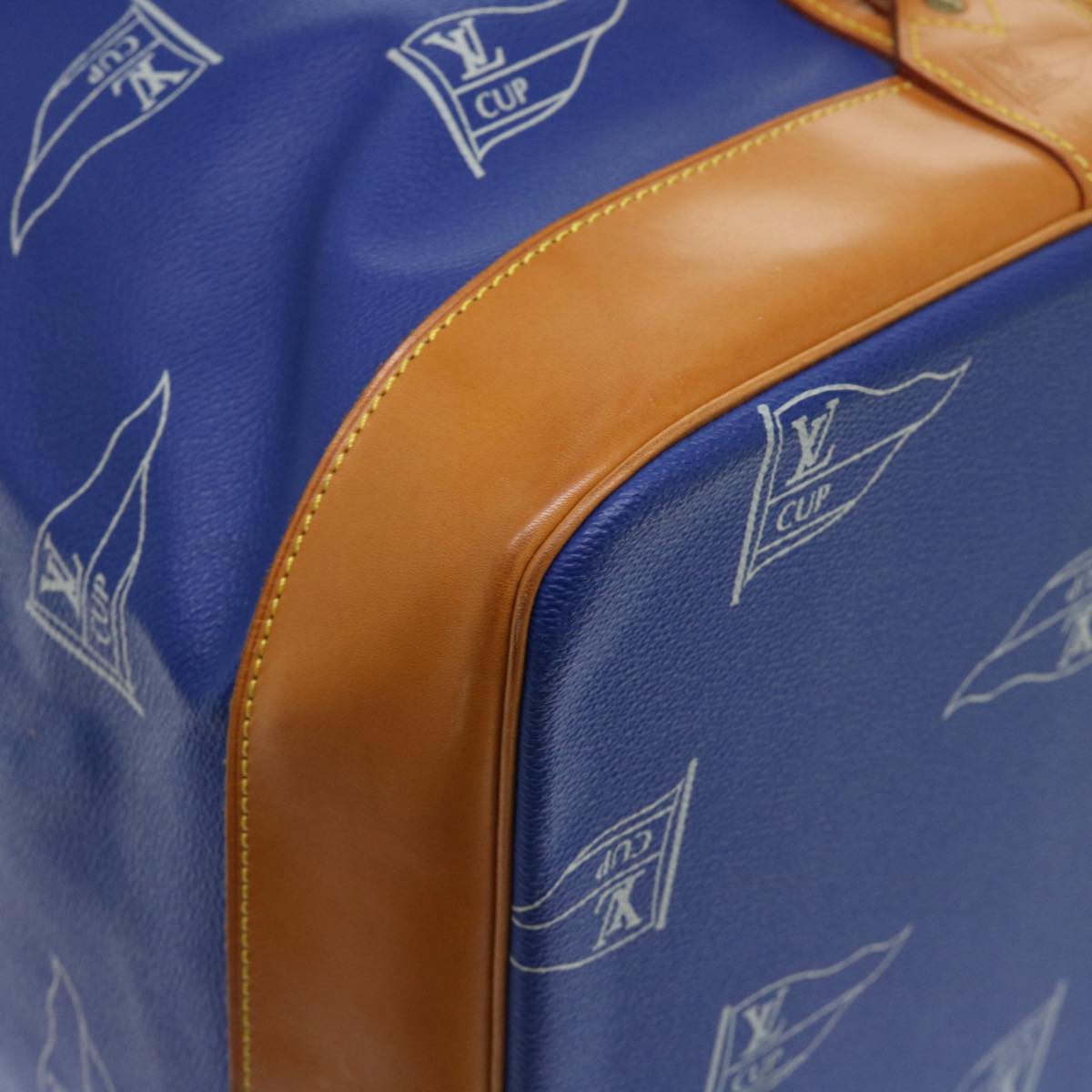 LOUIS VUITTON LV Cup Sac Marine Shoulder Bag PVC Leather Blue A24014 53640