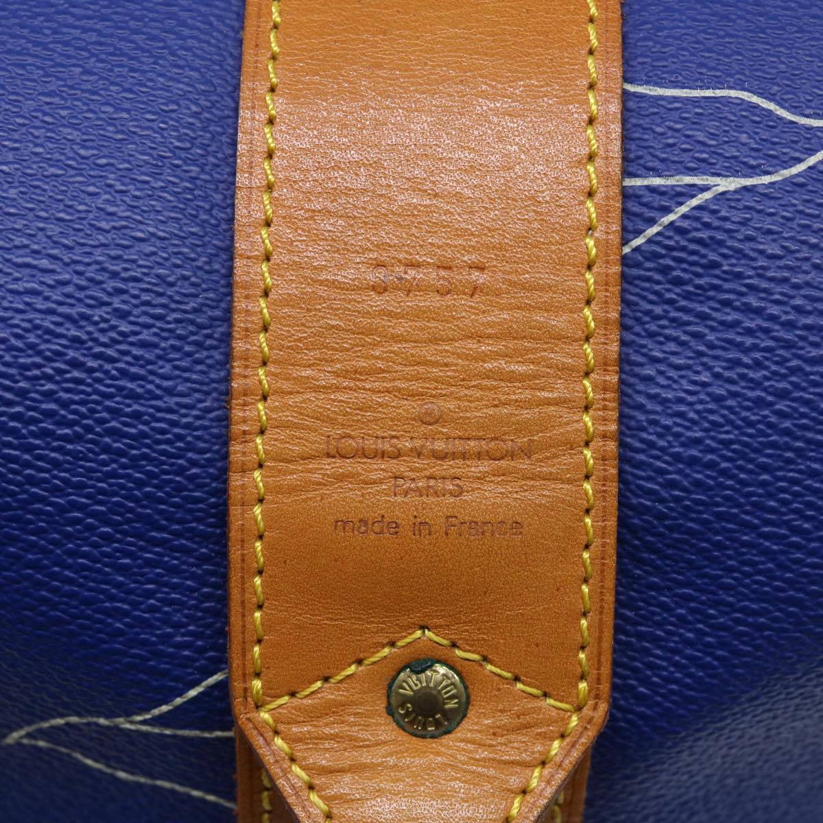 LOUIS VUITTON LV Cup Sac Marine Shoulder Bag PVC Leather Blue A24014 53640