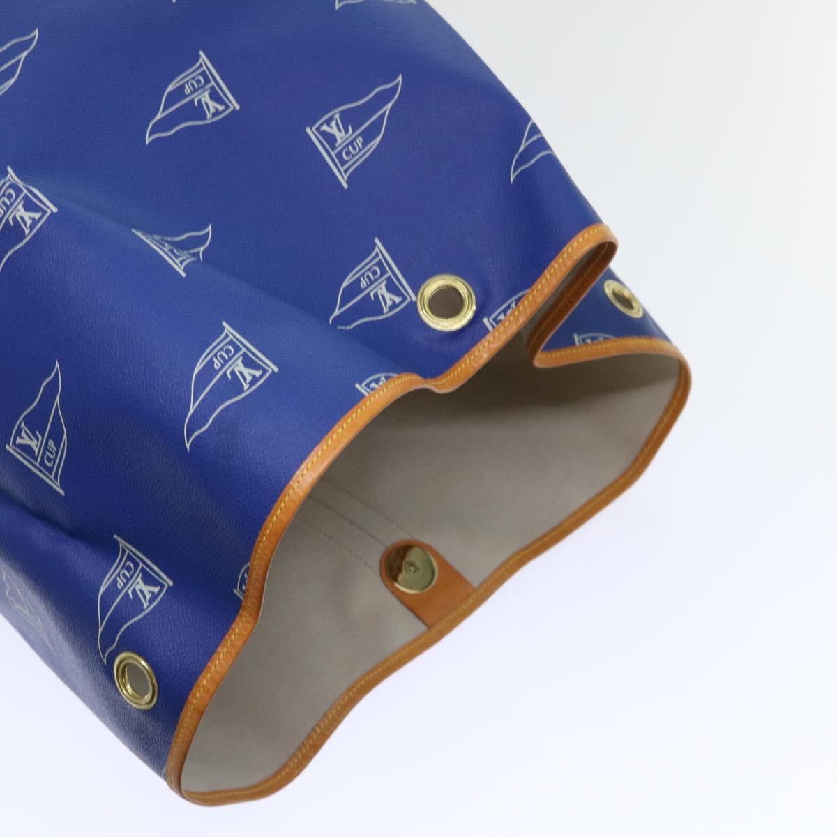 LOUIS VUITTON LV Cup Sac Marine Shoulder Bag PVC Leather Blue A24014 53640