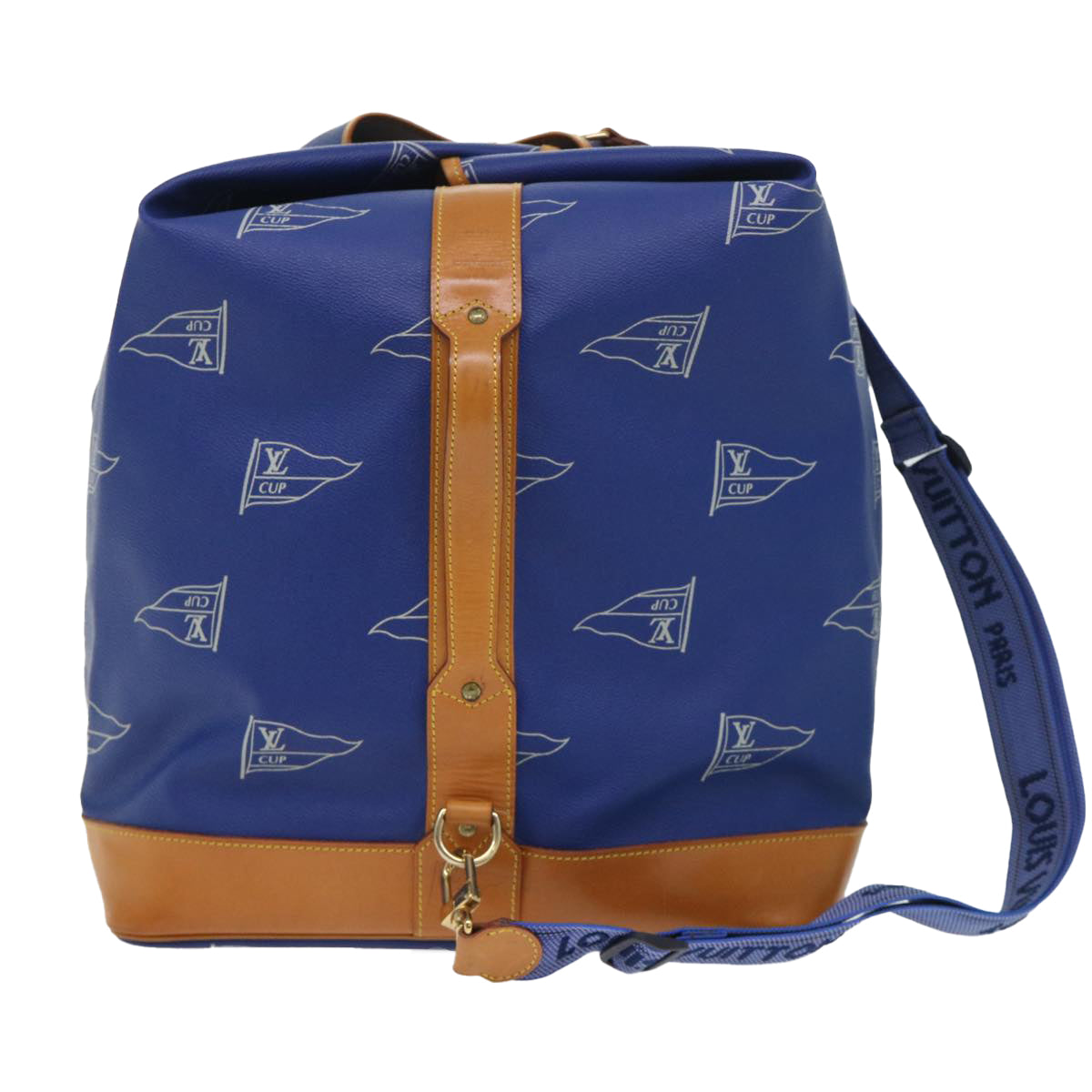 LOUIS VUITTON LV Cup Sac Marine Shoulder Bag PVC Leather Blue A24014 53640