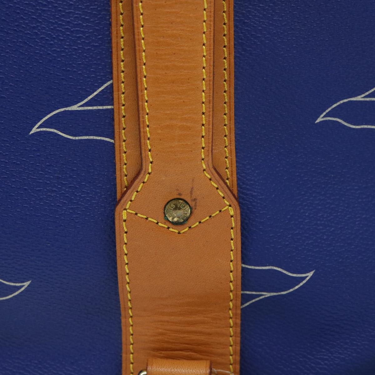 LOUIS VUITTON LV Cup Sac Marine Shoulder Bag PVC Leather Blue A24014 53640