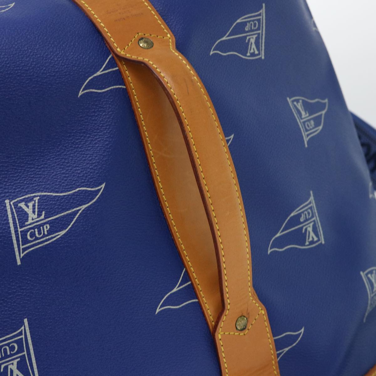 LOUIS VUITTON LV Cup Sac Marine Shoulder Bag PVC Leather Blue A24014 53640