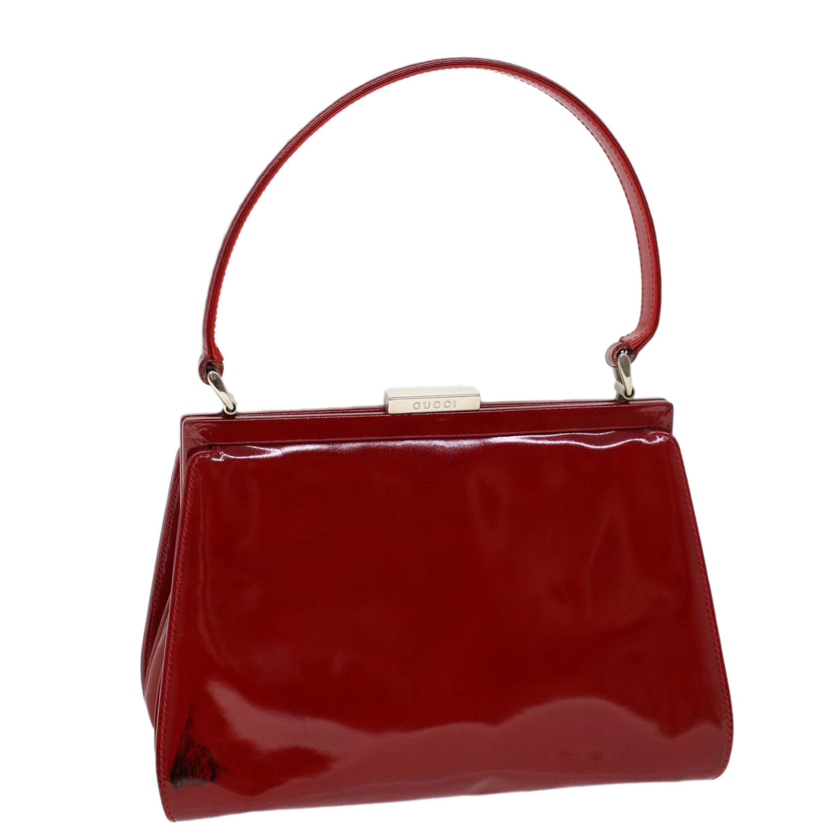 Luxury Gucci Hand Bag Patent leather Red 000 781 0301  53652
