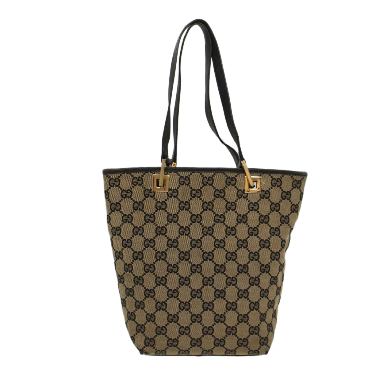 Luxury Gucci GG Canvas Tote Bag Beige Navy  53653