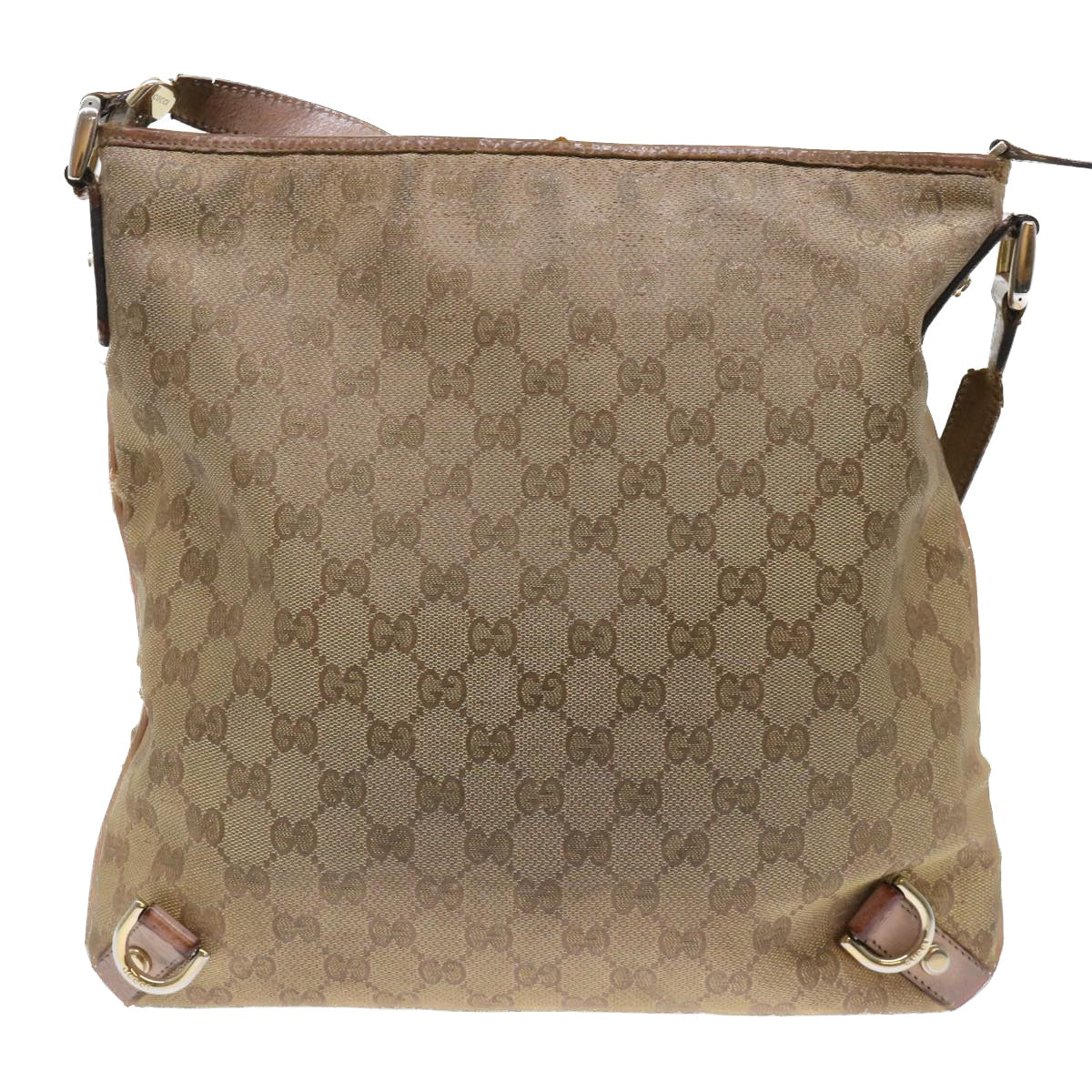 Luxury Gucci GG Canvas Shoulder Bag Gold  53664