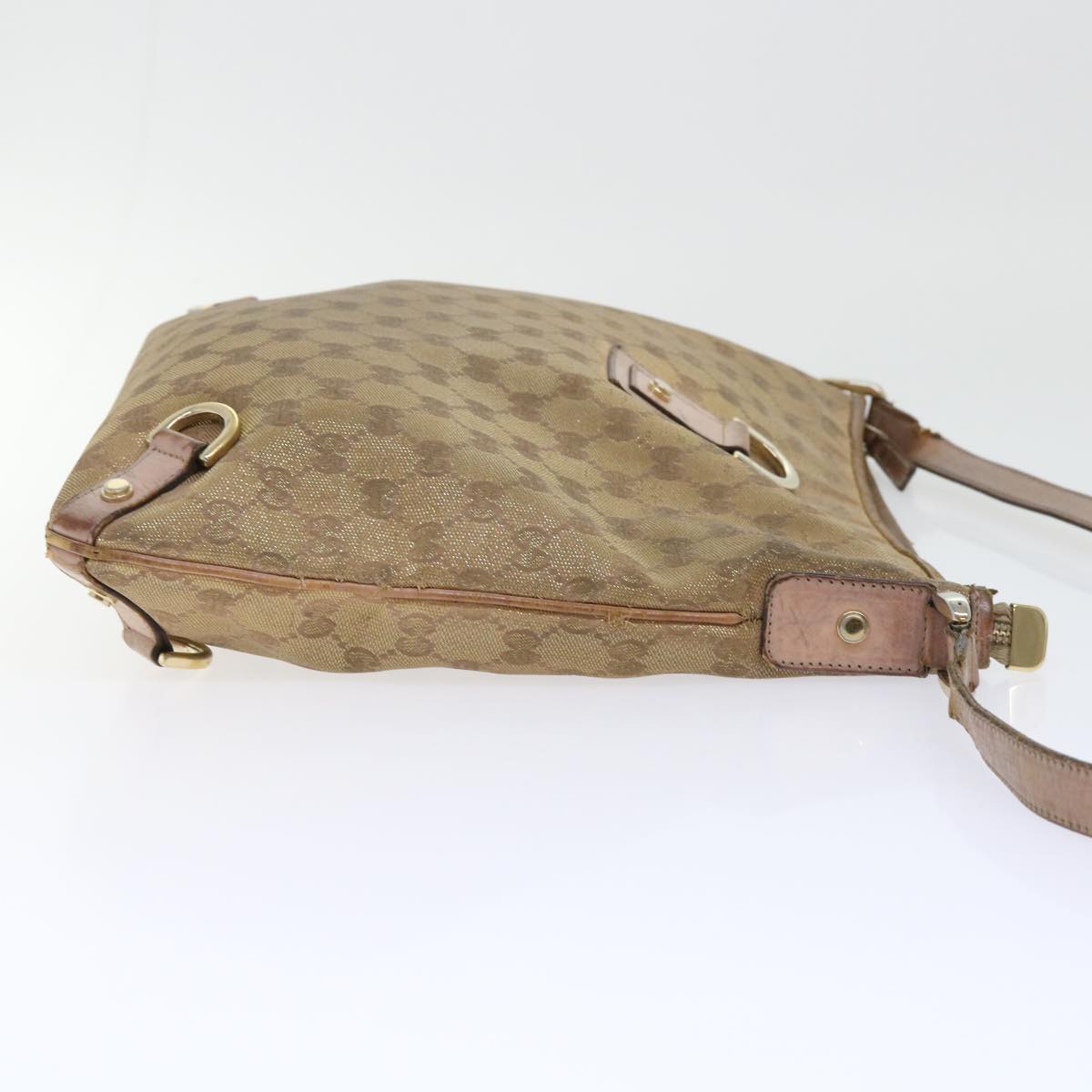 Luxury Gucci GG Canvas Shoulder Bag Gold  53664