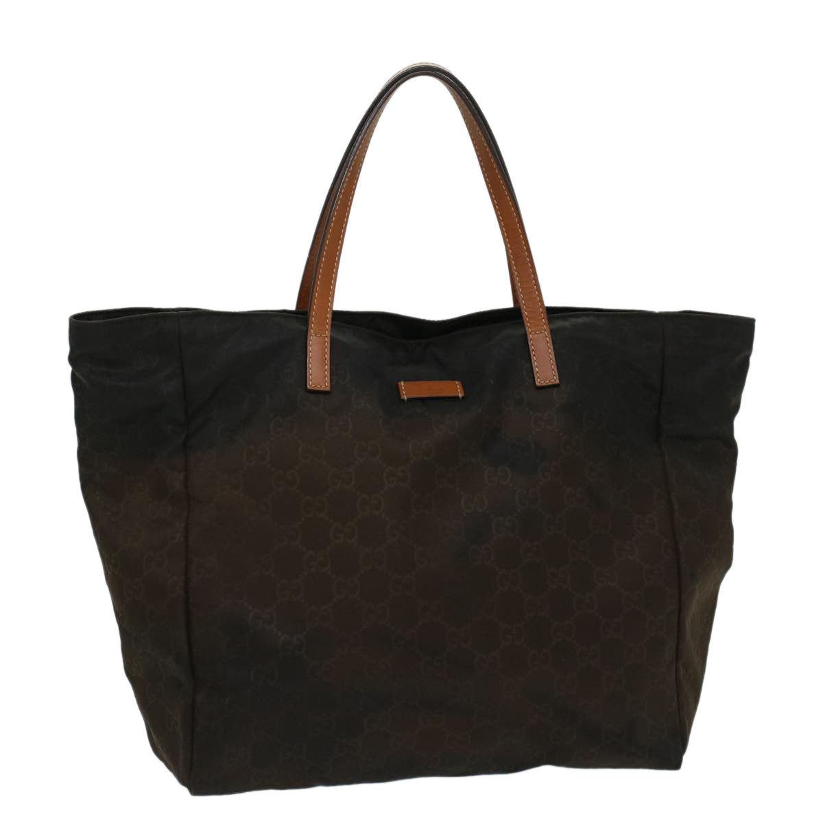 Luxury Gucci GG Canvas Tote Bag Nylon Brown  53670