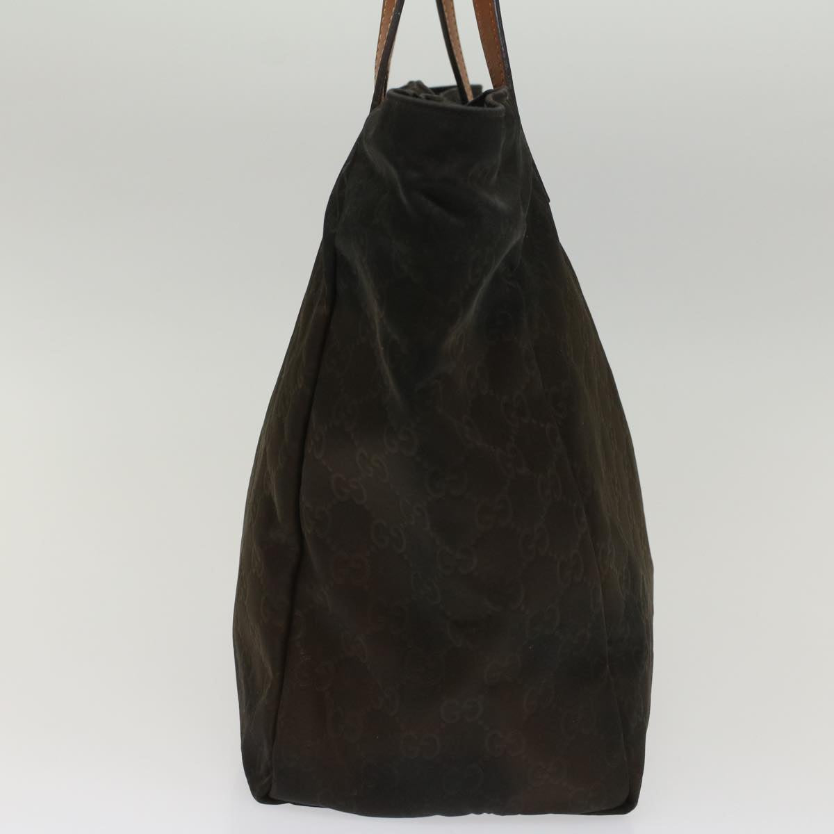 Luxury Gucci GG Canvas Tote Bag Nylon Brown  53670