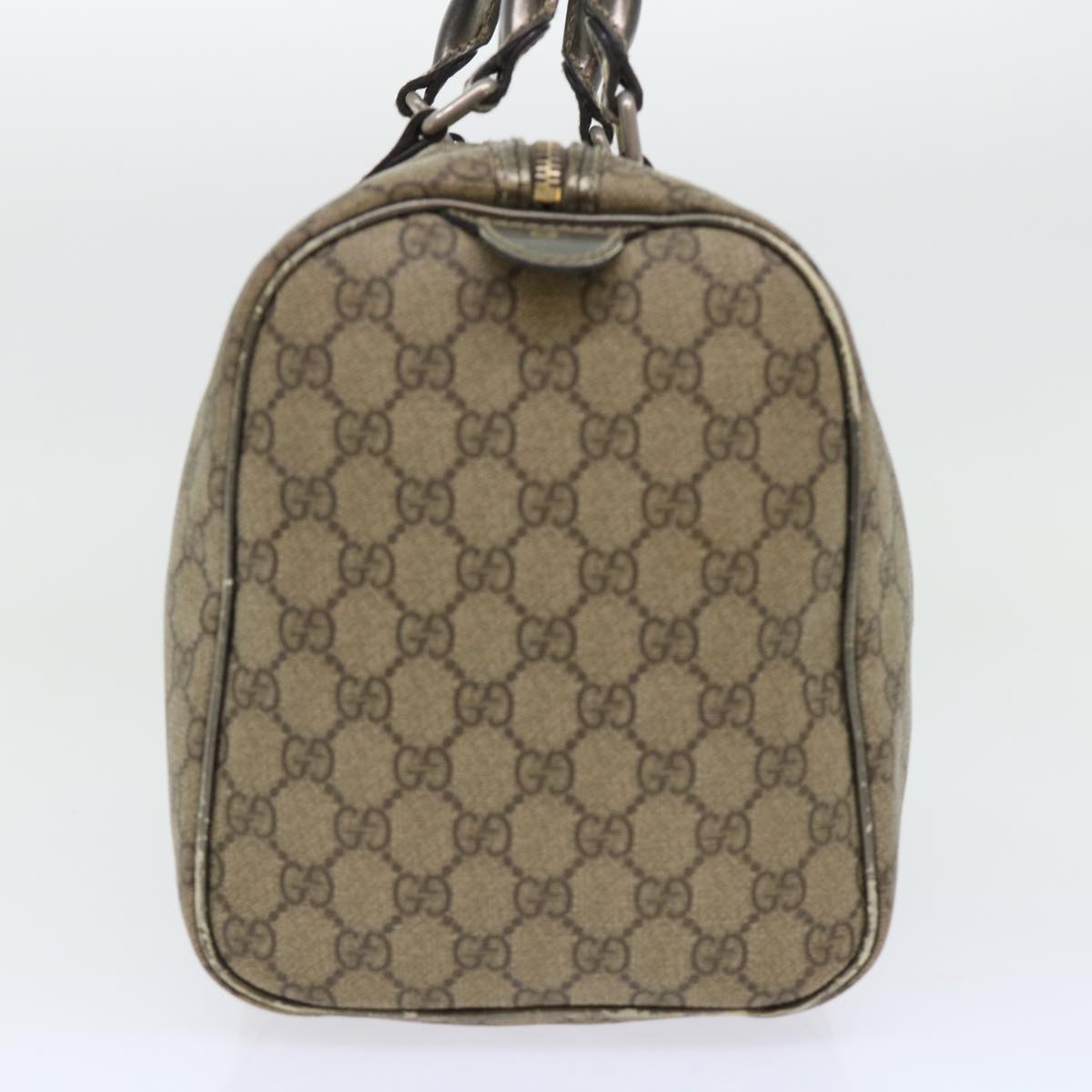 Luxury Gucci GG Canvas Hand Bag PVC Leather Beige  53685