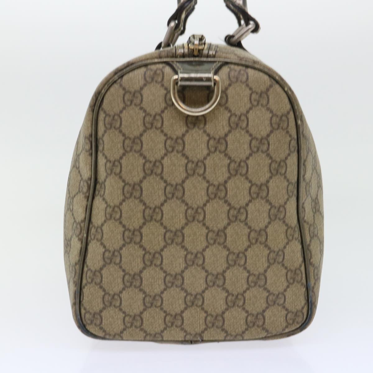 Luxury Gucci GG Canvas Hand Bag PVC Leather Beige  53685