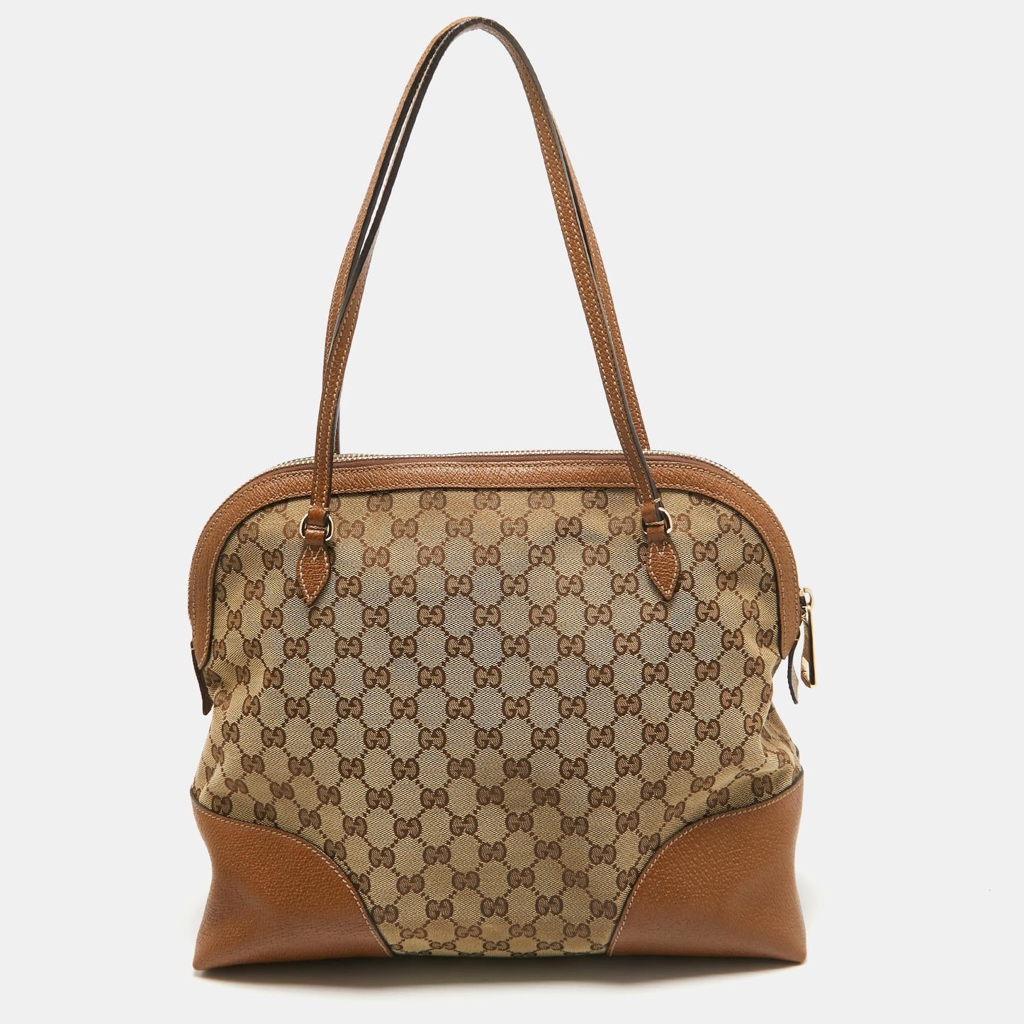 Luxury Gucci Trending 2025 Brown/beige Gg Canvas And Leather Bree Satchel