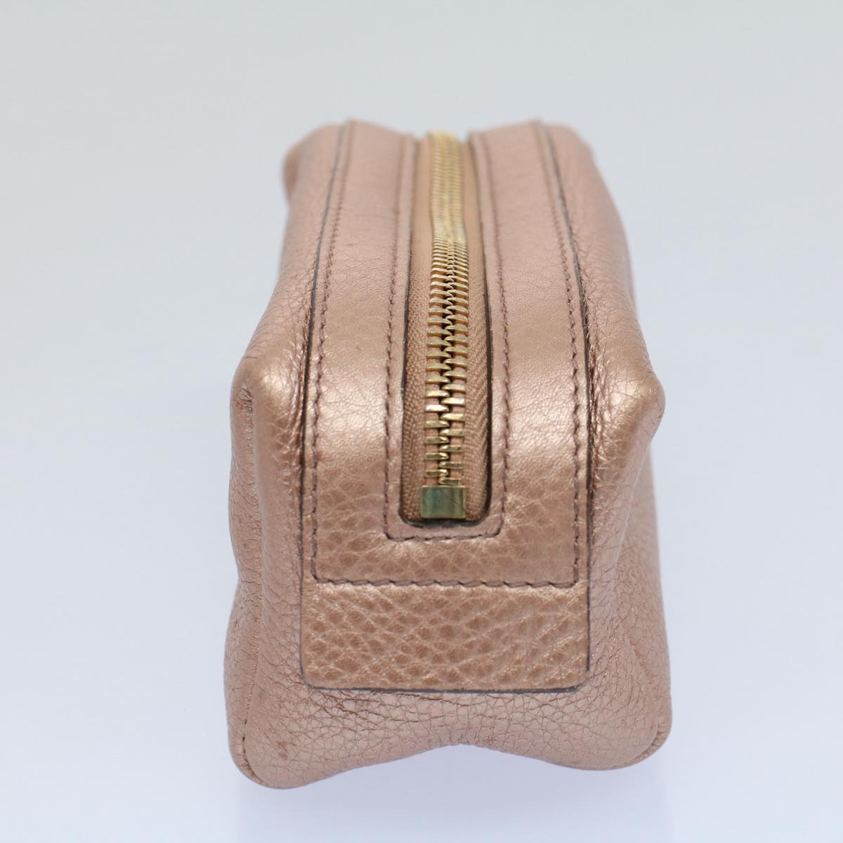 Luxury Gucci Fringe Pouch Leather Pink 308634  53804