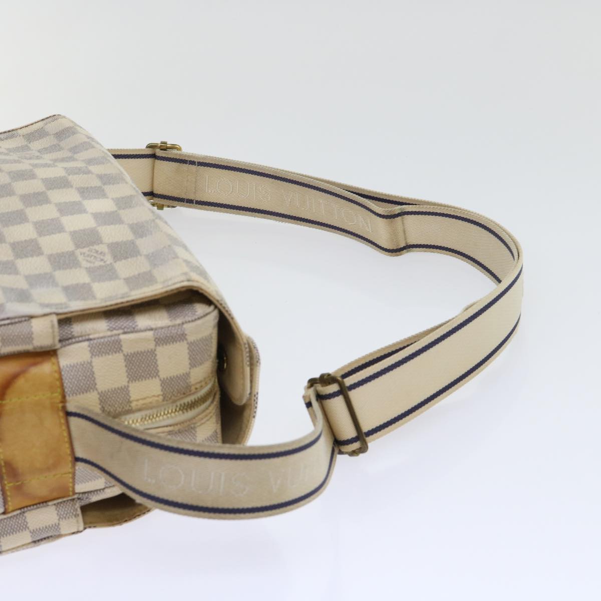 LOUIS VUITTON Damier Azur Naviglio Shoulder Bag N51189 LV 53834