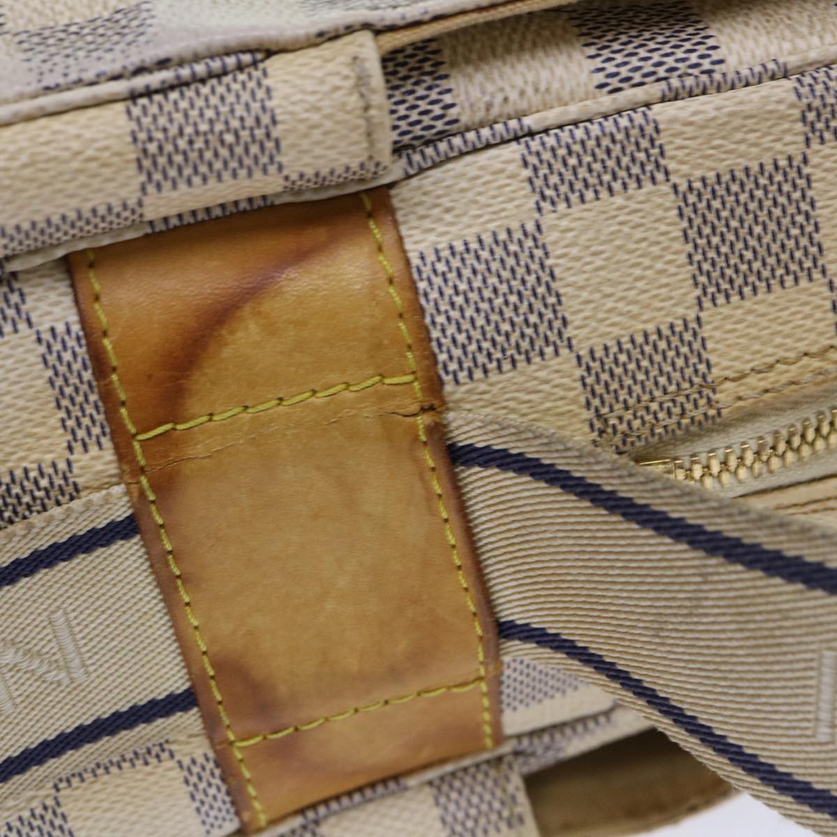 LOUIS VUITTON Damier Azur Naviglio Shoulder Bag N51189 LV 53834