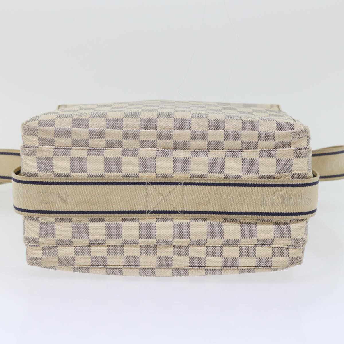 LOUIS VUITTON Damier Azur Naviglio Shoulder Bag N51189 LV 53834