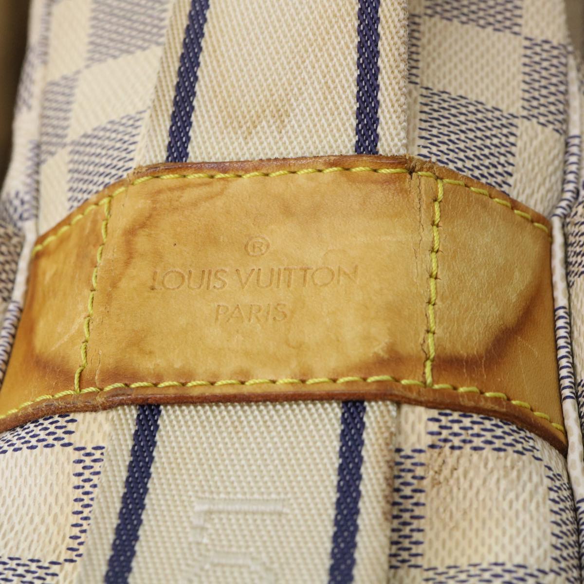 LOUIS VUITTON Damier Azur Naviglio Shoulder Bag N51189 LV 53834