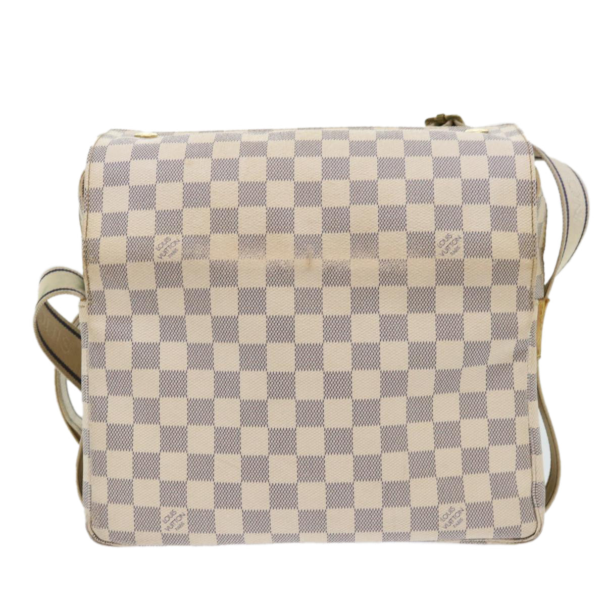 LOUIS VUITTON Damier Azur Naviglio Shoulder Bag N51189 LV 53834