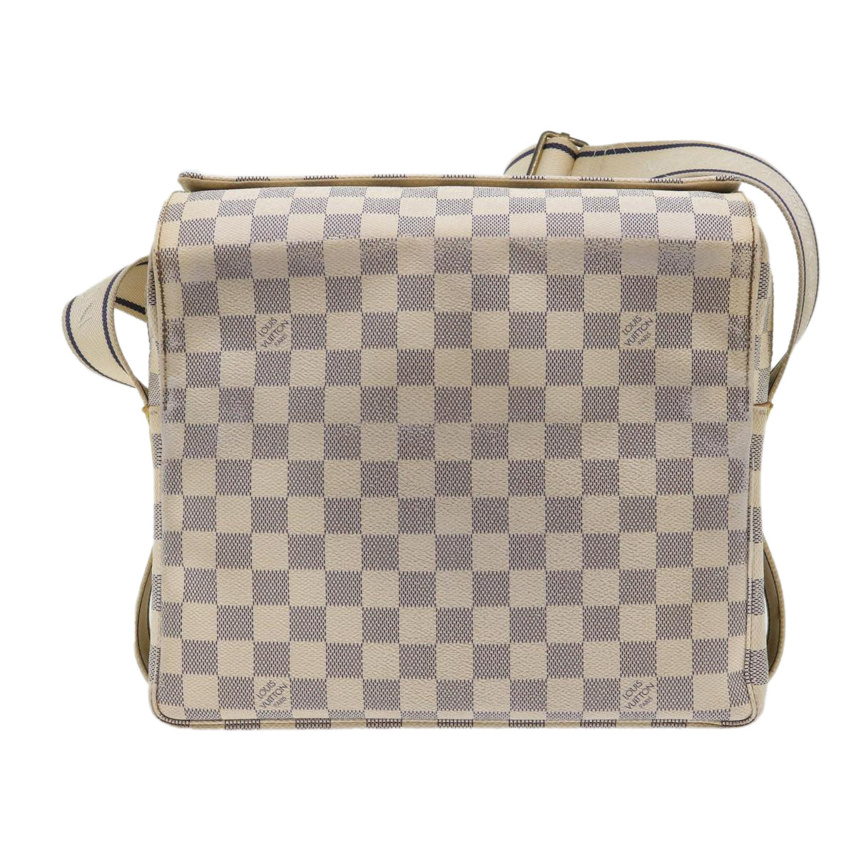 LOUIS VUITTON Damier Azur Naviglio Shoulder Bag N51189 LV 53834