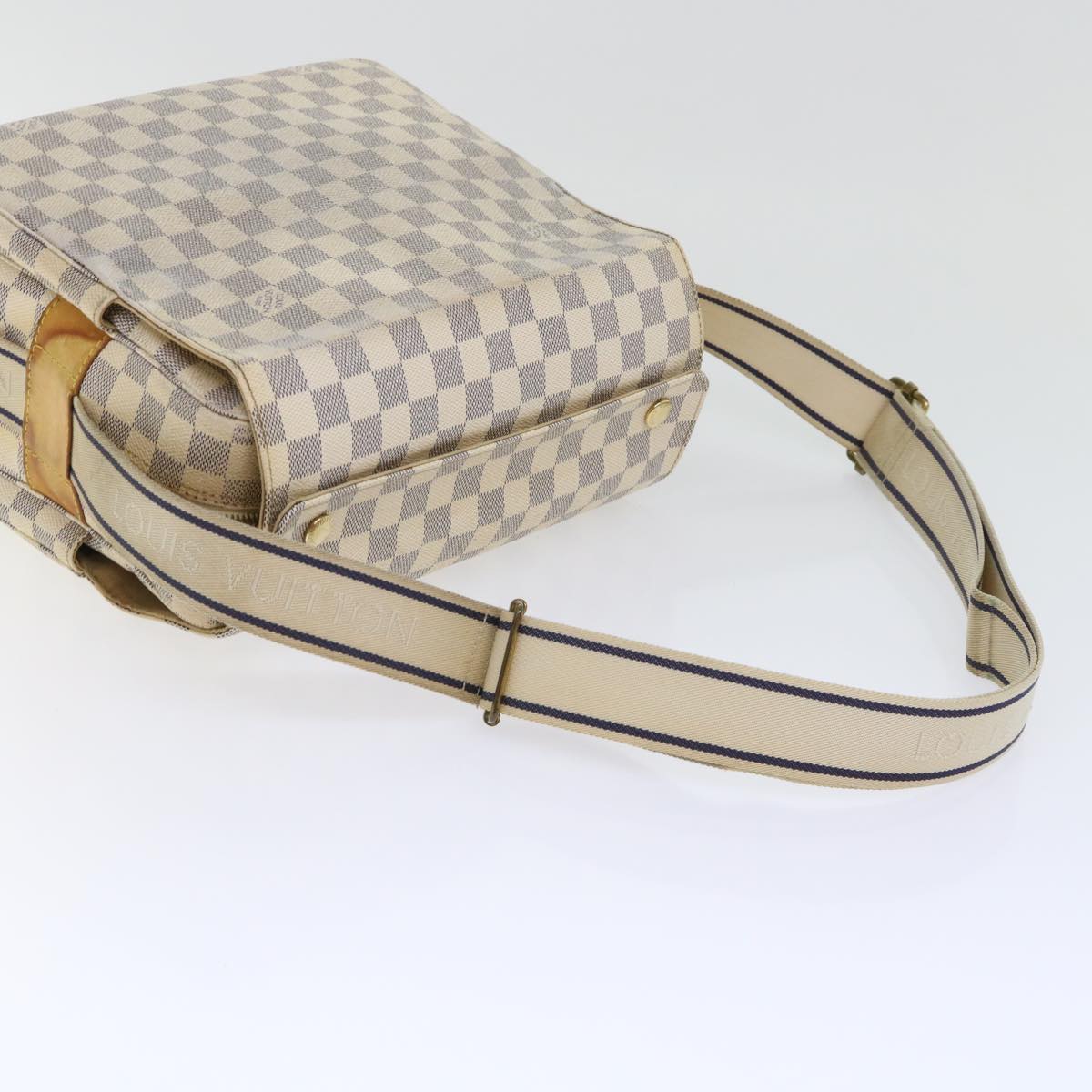 LOUIS VUITTON Damier Azur Naviglio Shoulder Bag N51189 LV 53834