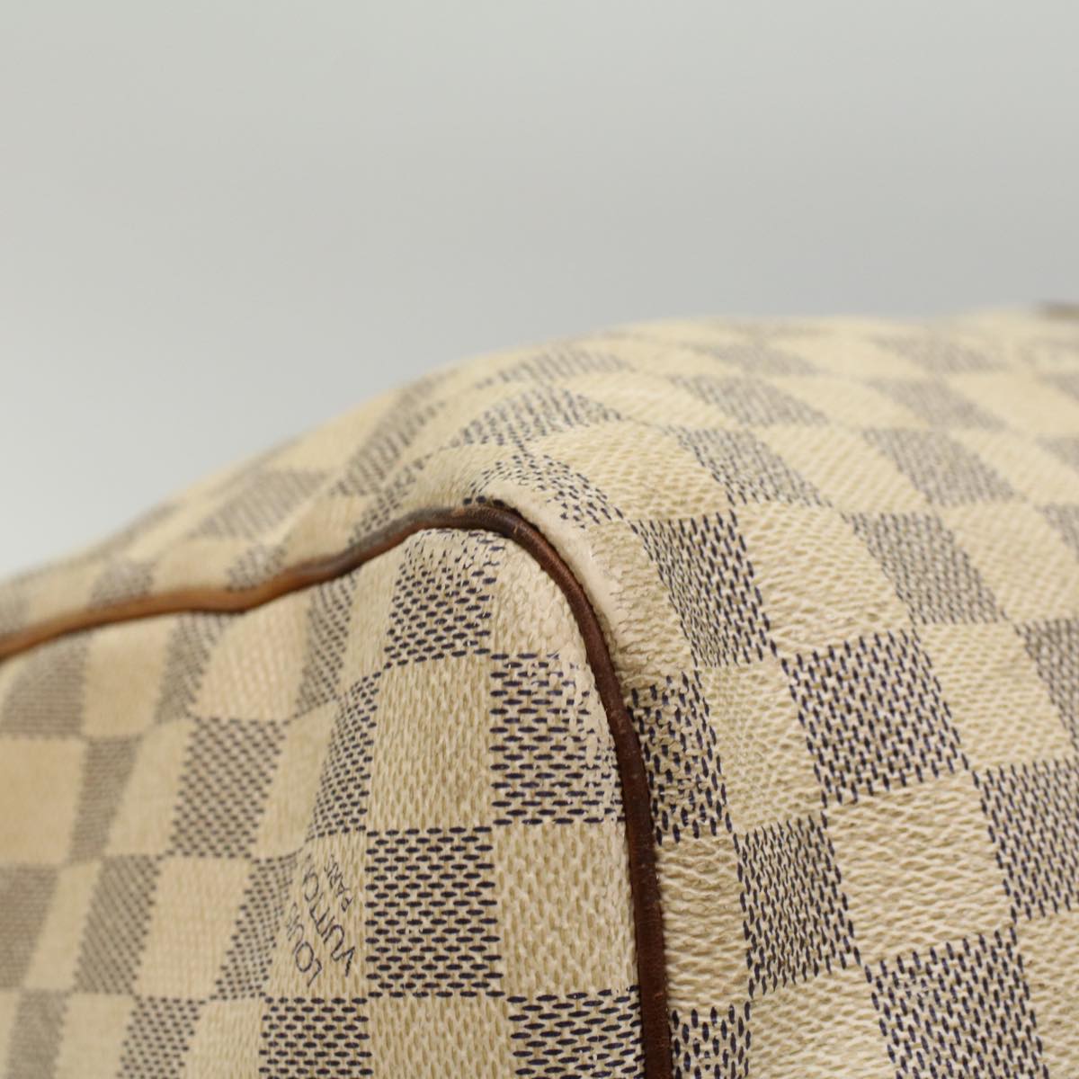 LOUIS VUITTON Damier Azur Keepall Bandouliere 55 Boston Bag N41429 LV 53848