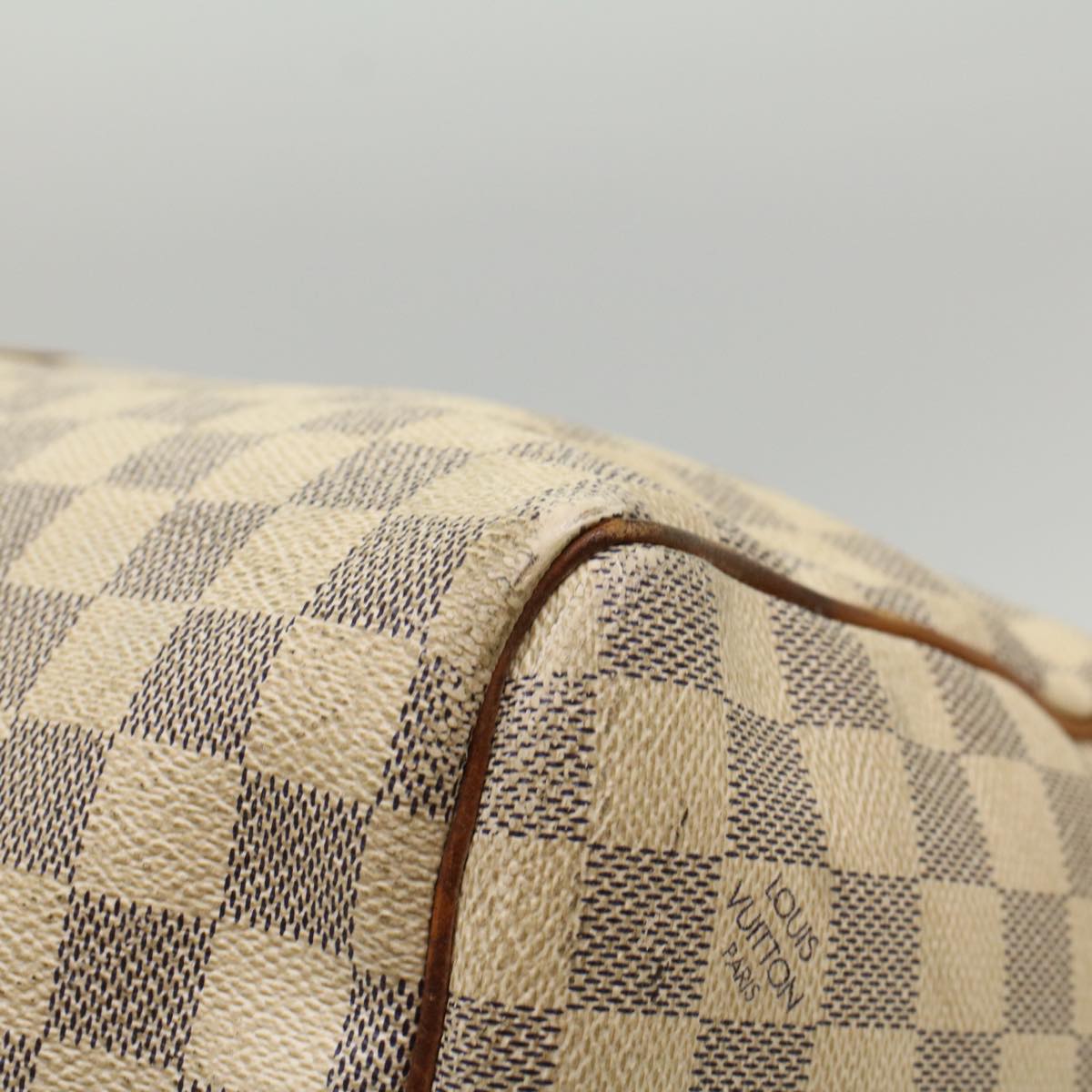LOUIS VUITTON Damier Azur Keepall Bandouliere 55 Boston Bag N41429 LV 53848
