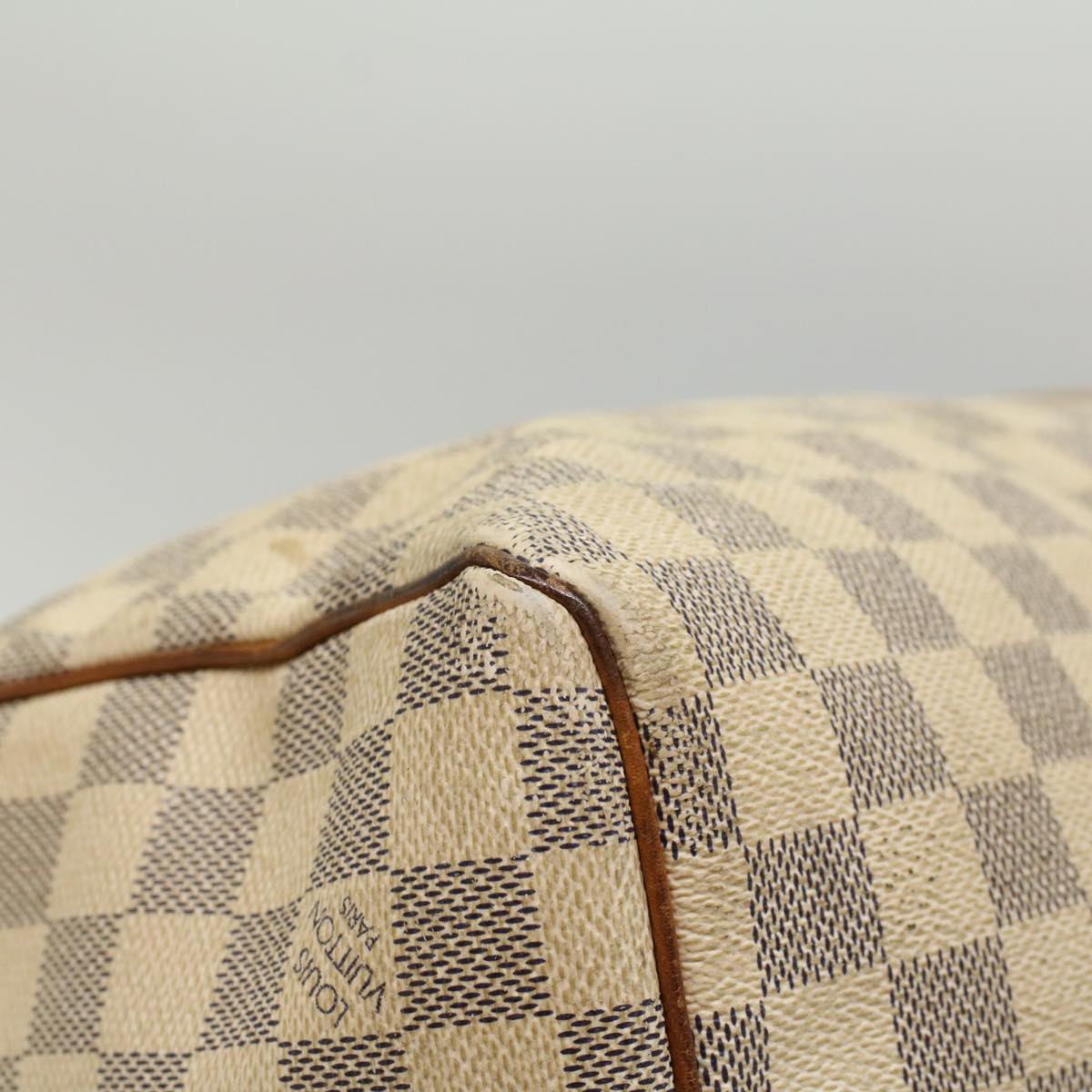 LOUIS VUITTON Damier Azur Keepall Bandouliere 55 Boston Bag N41429 LV 53848