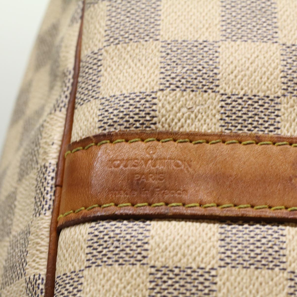LOUIS VUITTON Damier Azur Keepall Bandouliere 55 Boston Bag N41429 LV 53848