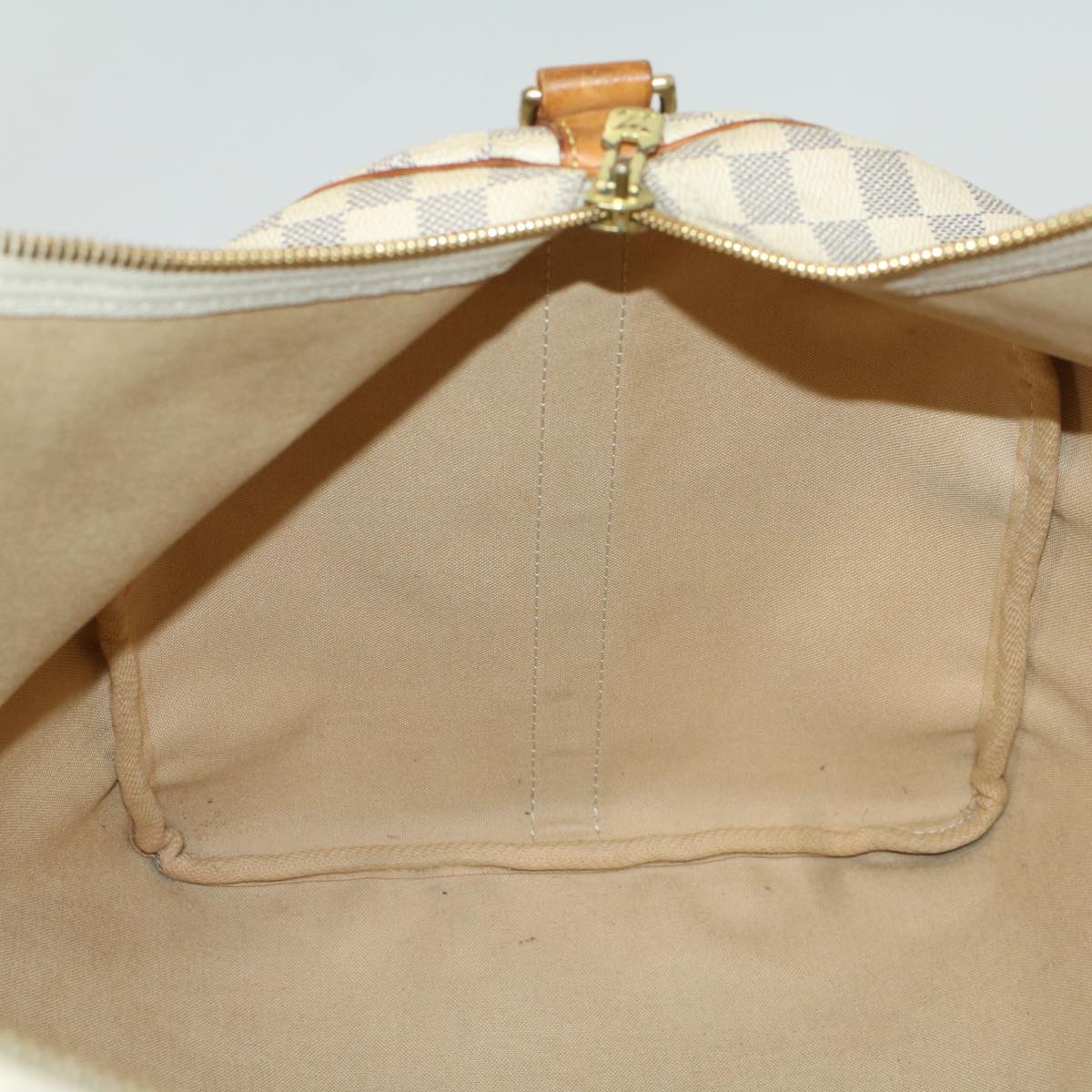LOUIS VUITTON Damier Azur Keepall Bandouliere 55 Boston Bag N41429 LV 53848