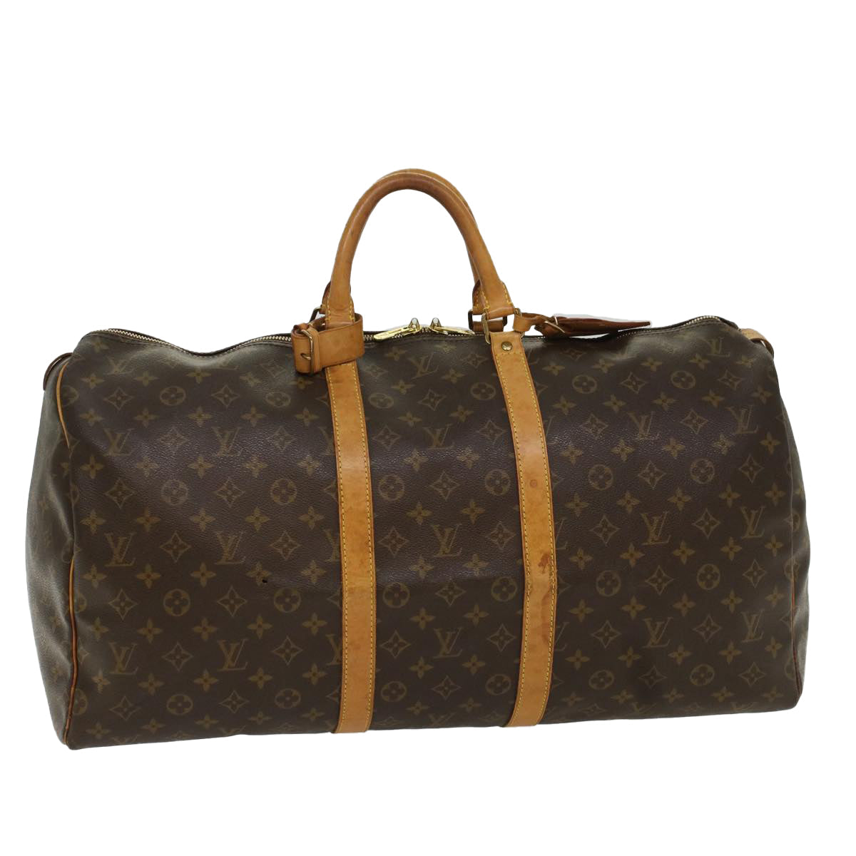 LOUIS VUITTON Monogram Keepall 55 Boston Bag M41424 LV 53849