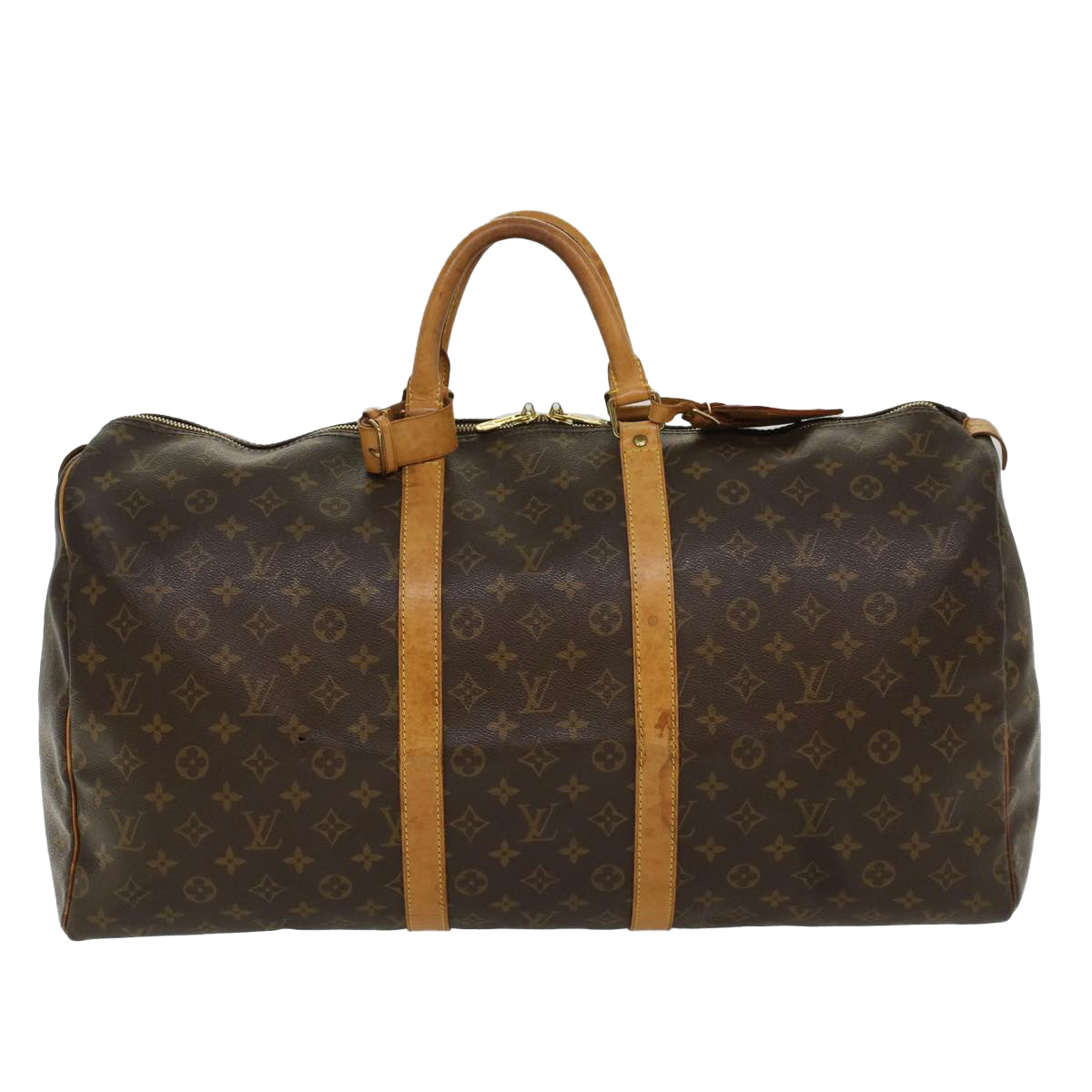 LOUIS VUITTON Monogram Keepall 55 Boston Bag M41424 LV 53849