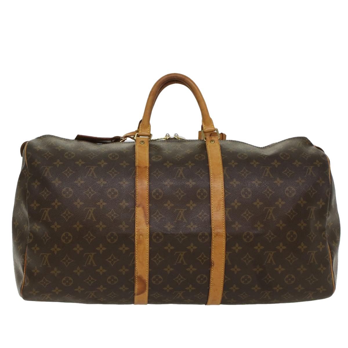 LOUIS VUITTON Monogram Keepall 55 Boston Bag M41424 LV 53849